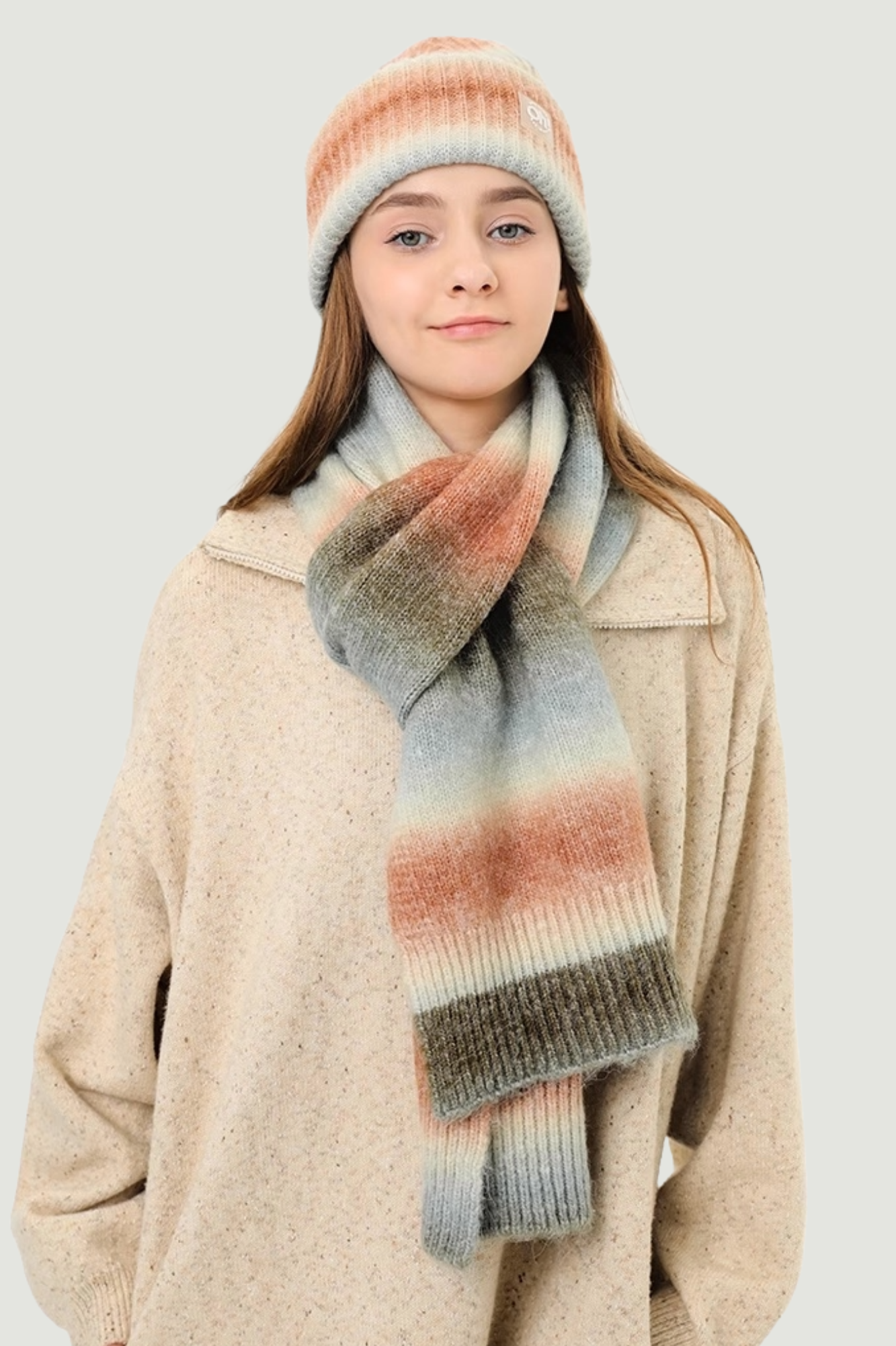 Radiant Warmth Gradient Scarf